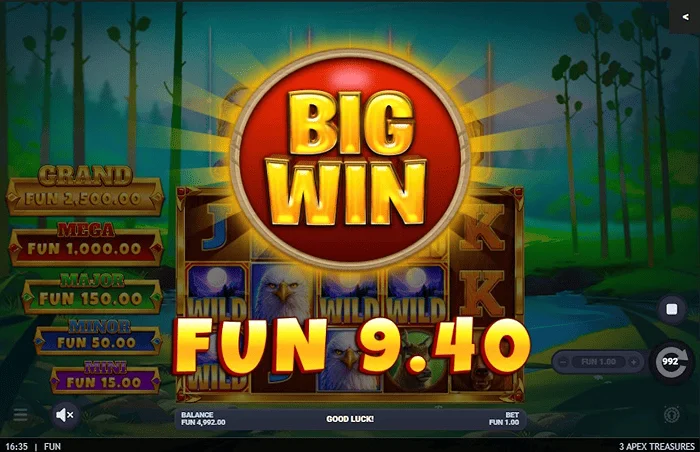 3 Apex Treasures – Veľká výhra Hold & Win